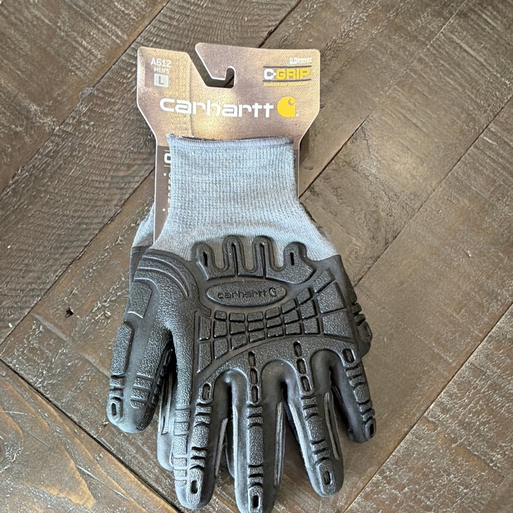 Carhartt C-Grip Impact Work Gloves A612 Men's L Nylon Cotton Spandex